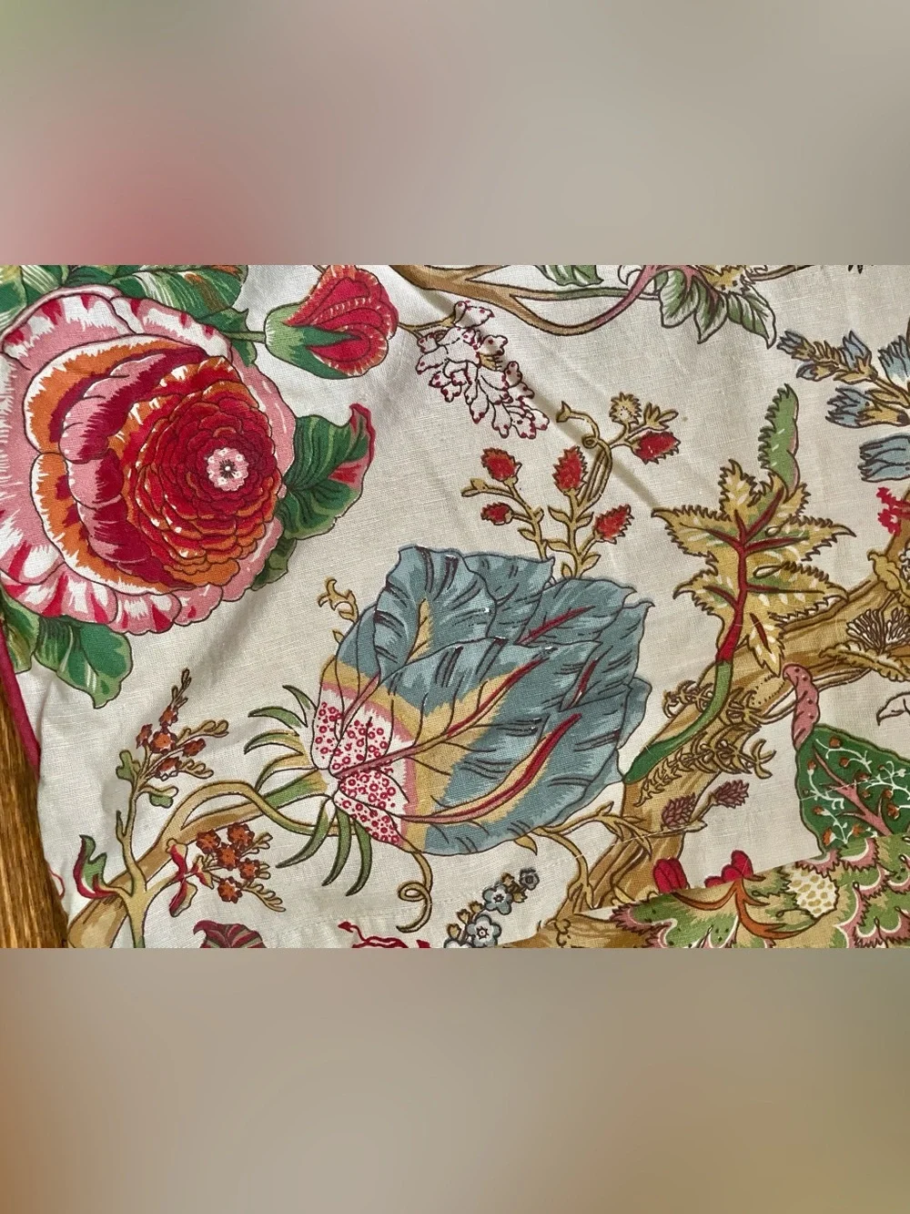Pottery Barn Wells Palamore Botanical Print Cotton Linen Standard Pillow Shams